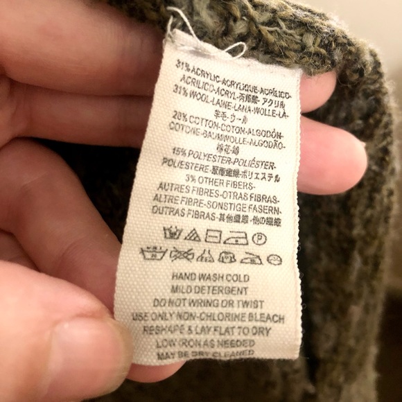 EUC M Free People Green Sweater - Picture 8 of 8